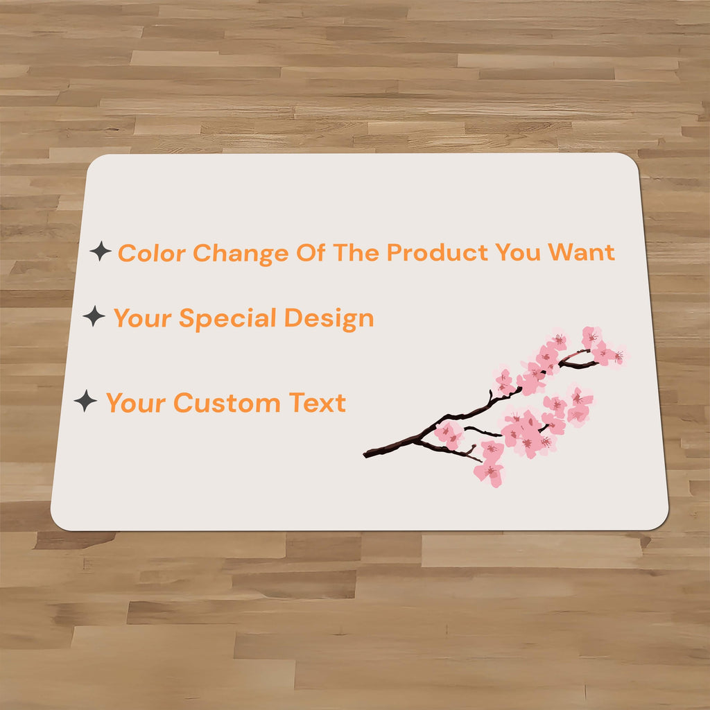 Decorative sicilian tile office chair mat under desk