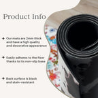 Ergonomic chair mat for desk and workspace decor