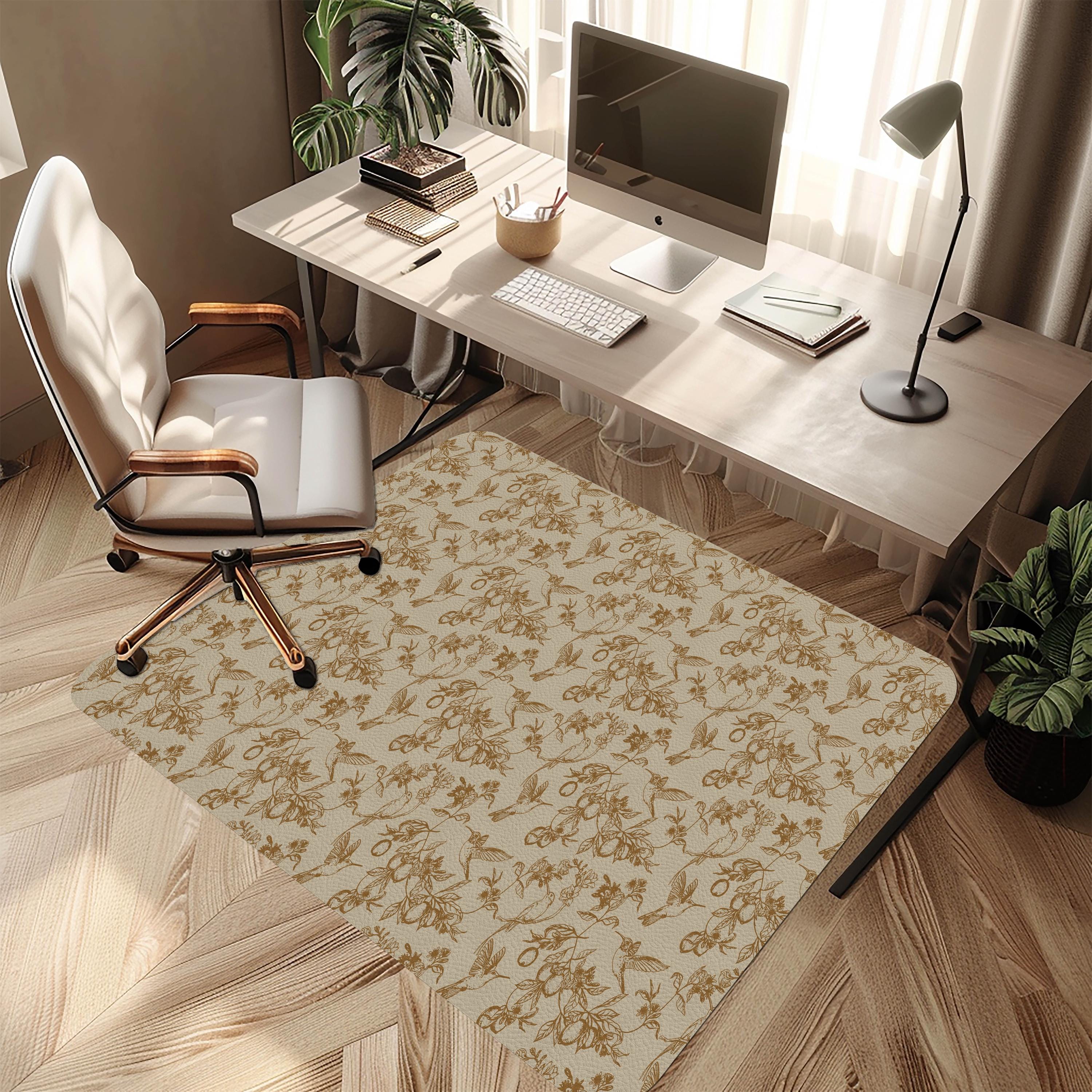 Birds Design Office Chair Mat – Floor Protector for home office floor protection