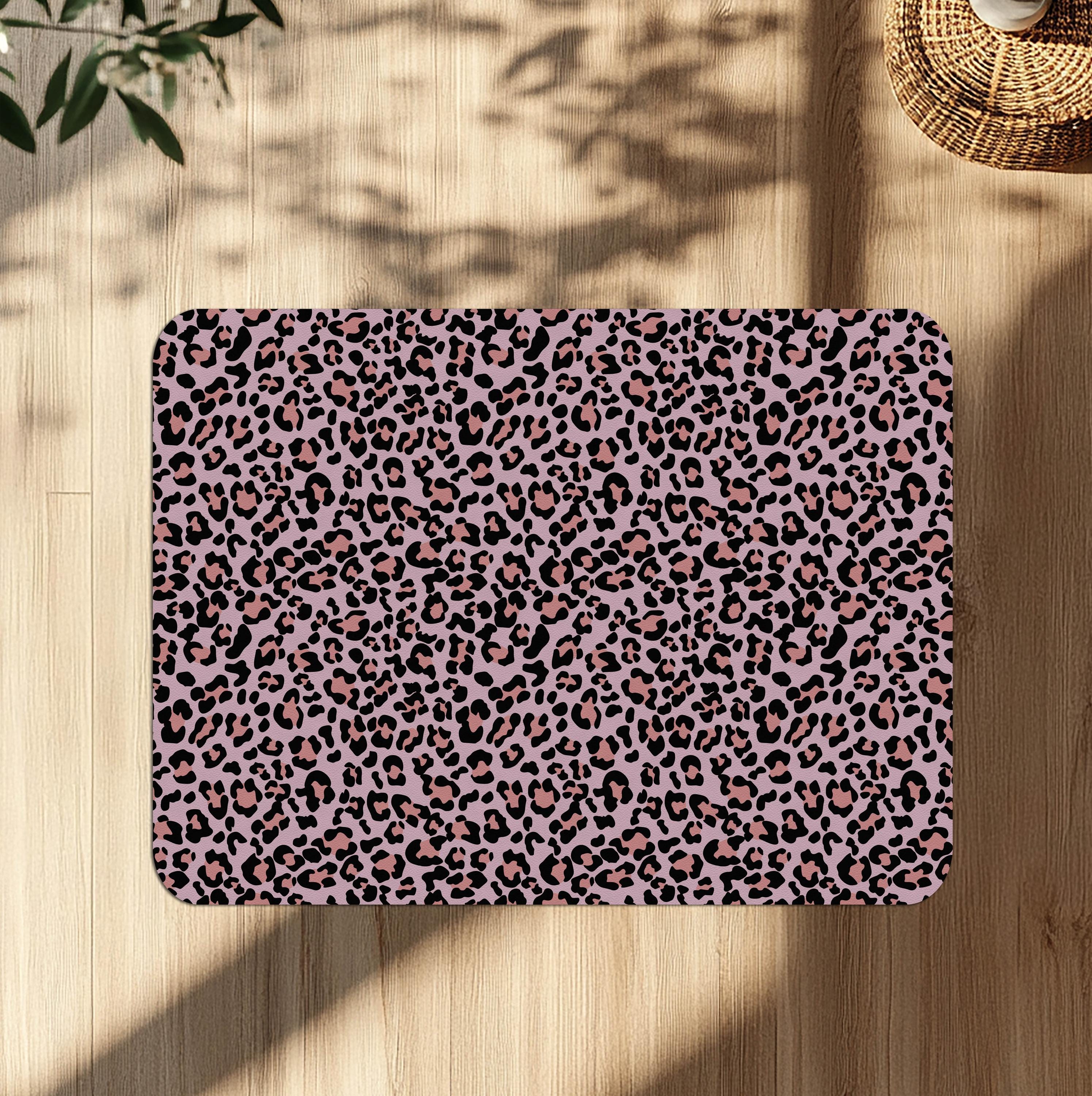 Leopard Print Office Chair Mat – Floor Protector for home office floor protection