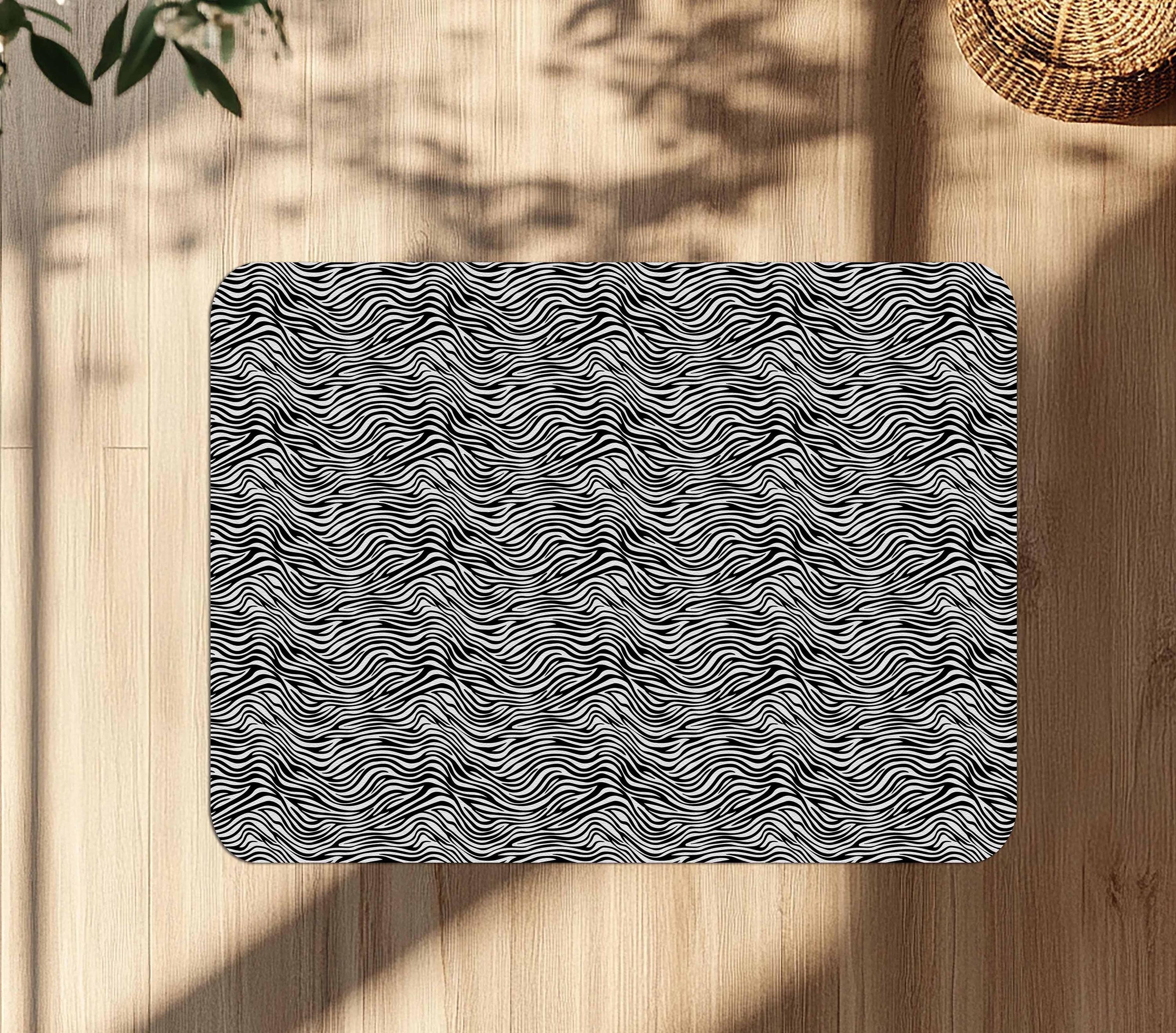 Decorative ergonomic office chair mat under desk