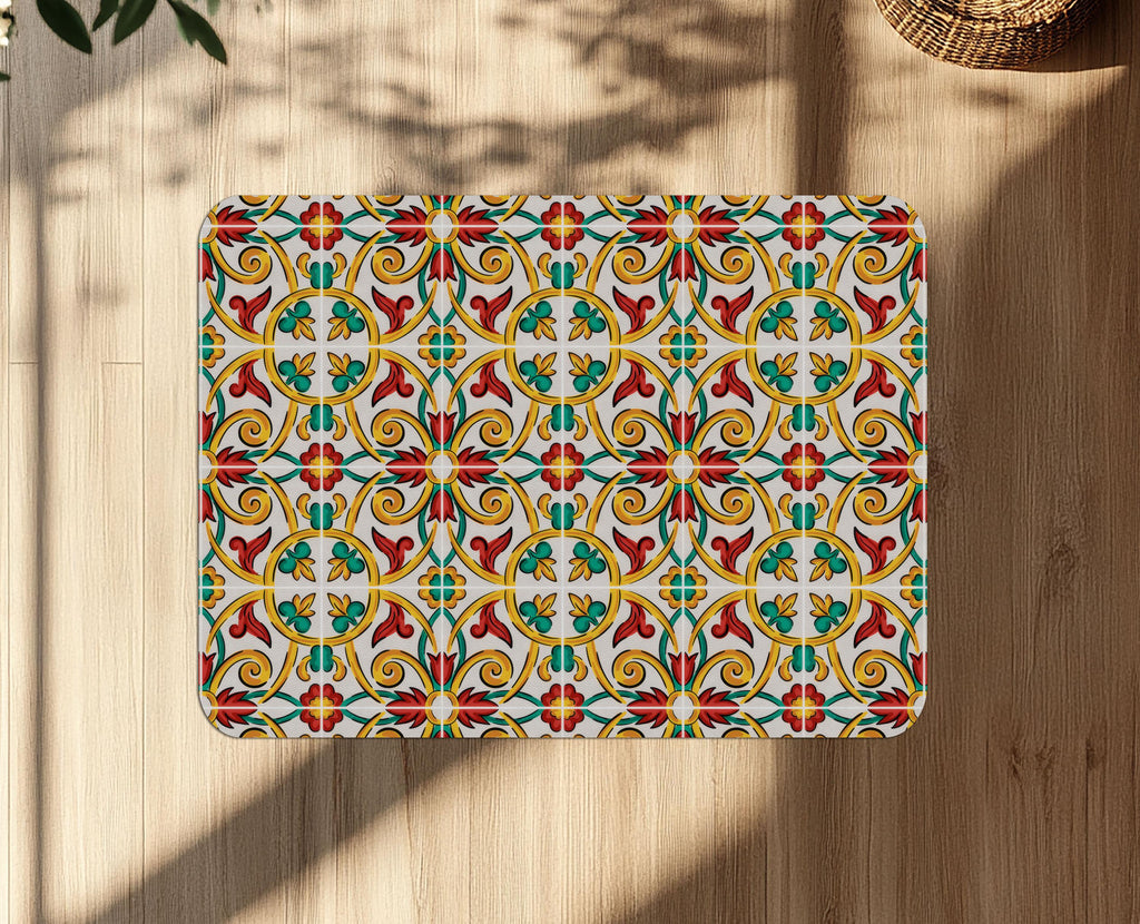 Sicilian Carretto Office Chair Mat – Floor Protector for home office floor protection