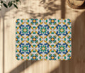 Sicilian Carretto Tile Office Chair Mat – Floor Protector for home office floor protection