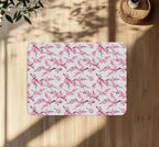 Decorative sakura cherry blossom office chair mat under desk
