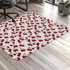 Cherry Print chair mat for desk and workspace decor