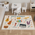 Musical Instruments Kids Play Mat – Nursery Floor Mat for nursery and kids room decor