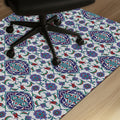 Oriental Tile chair mat for desk and workspace decor