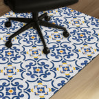 Mediterranean Tile Office Chair Mat – Floor Protector for home office floor protection