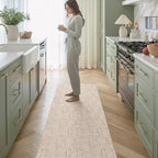 Waterproof cushioned kitchen mat for busy home floors