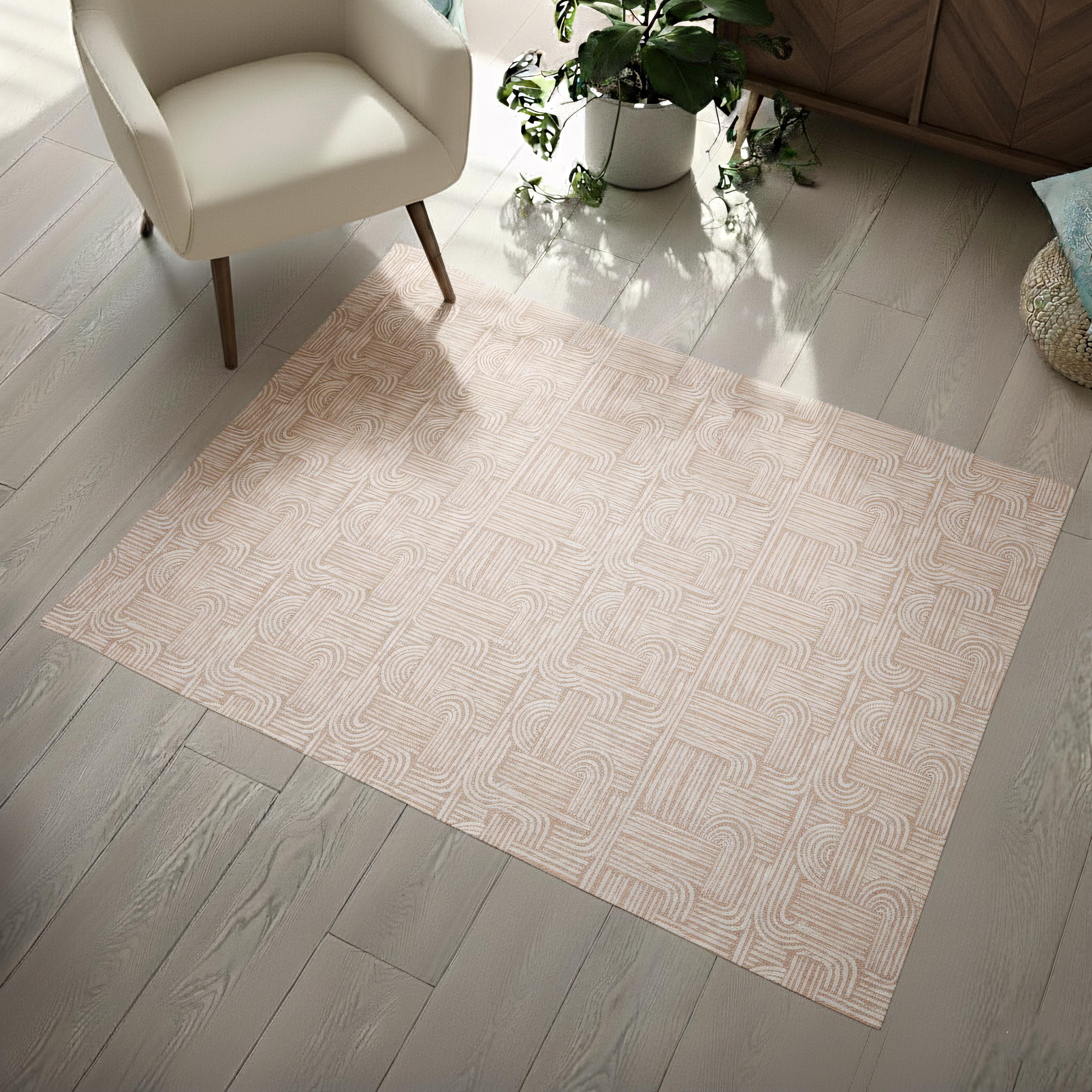 Boho Abstract floor runner for kitchen, hallway, and entryway