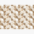 Wood & Marble Cushioned floor runner for kitchen, hallway, and entryway