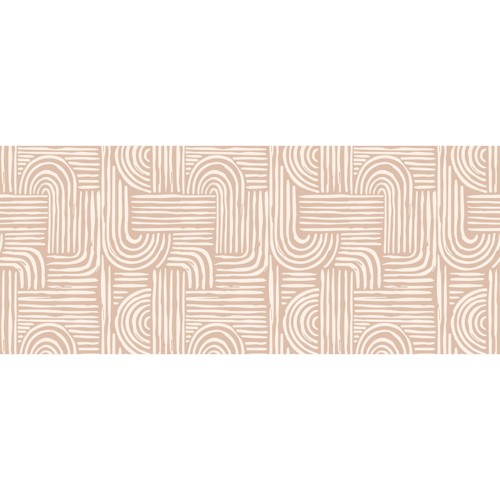 Boho Abstract floor runner for kitchen, hallway, and entryway