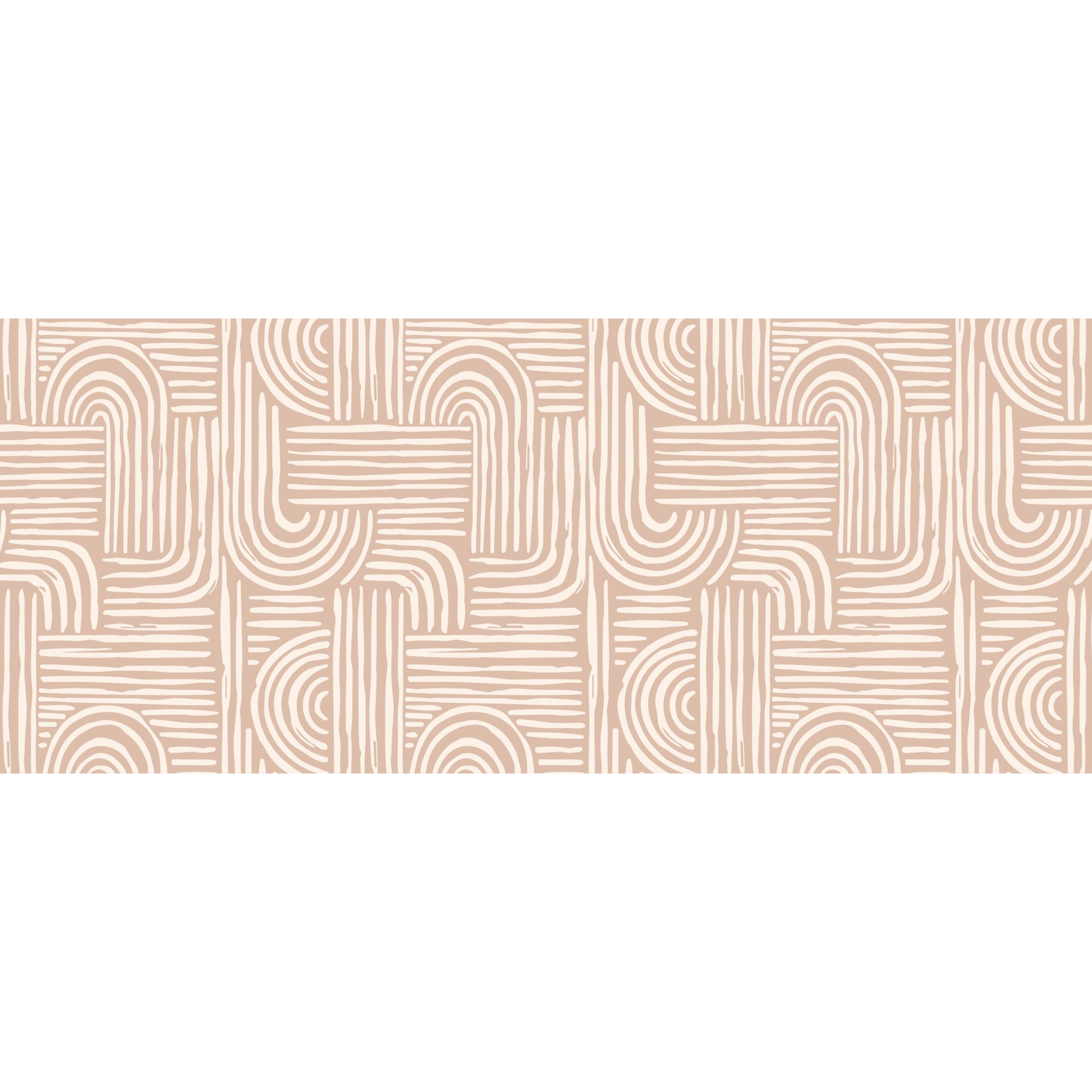 Boho Abstract floor runner for kitchen, hallway, and entryway
