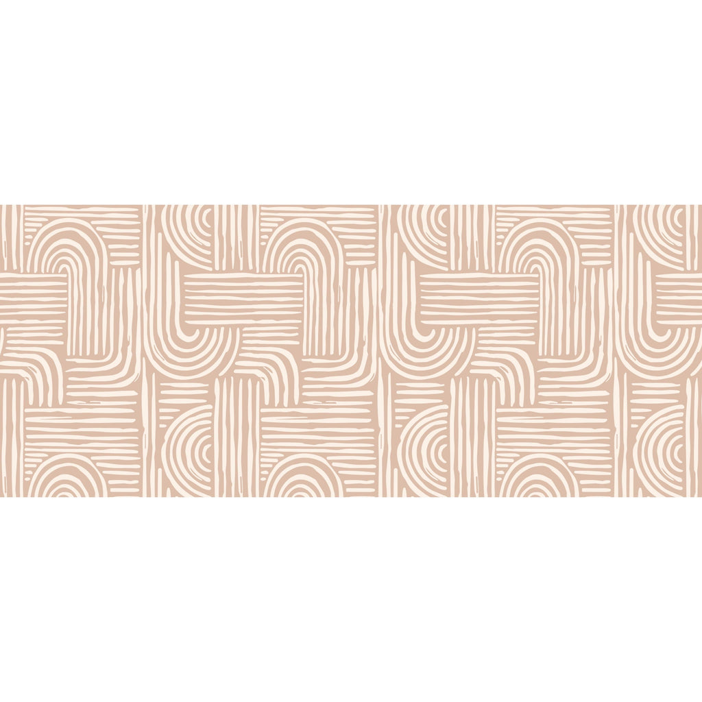 Boho Abstract floor runner for kitchen, hallway, and entryway