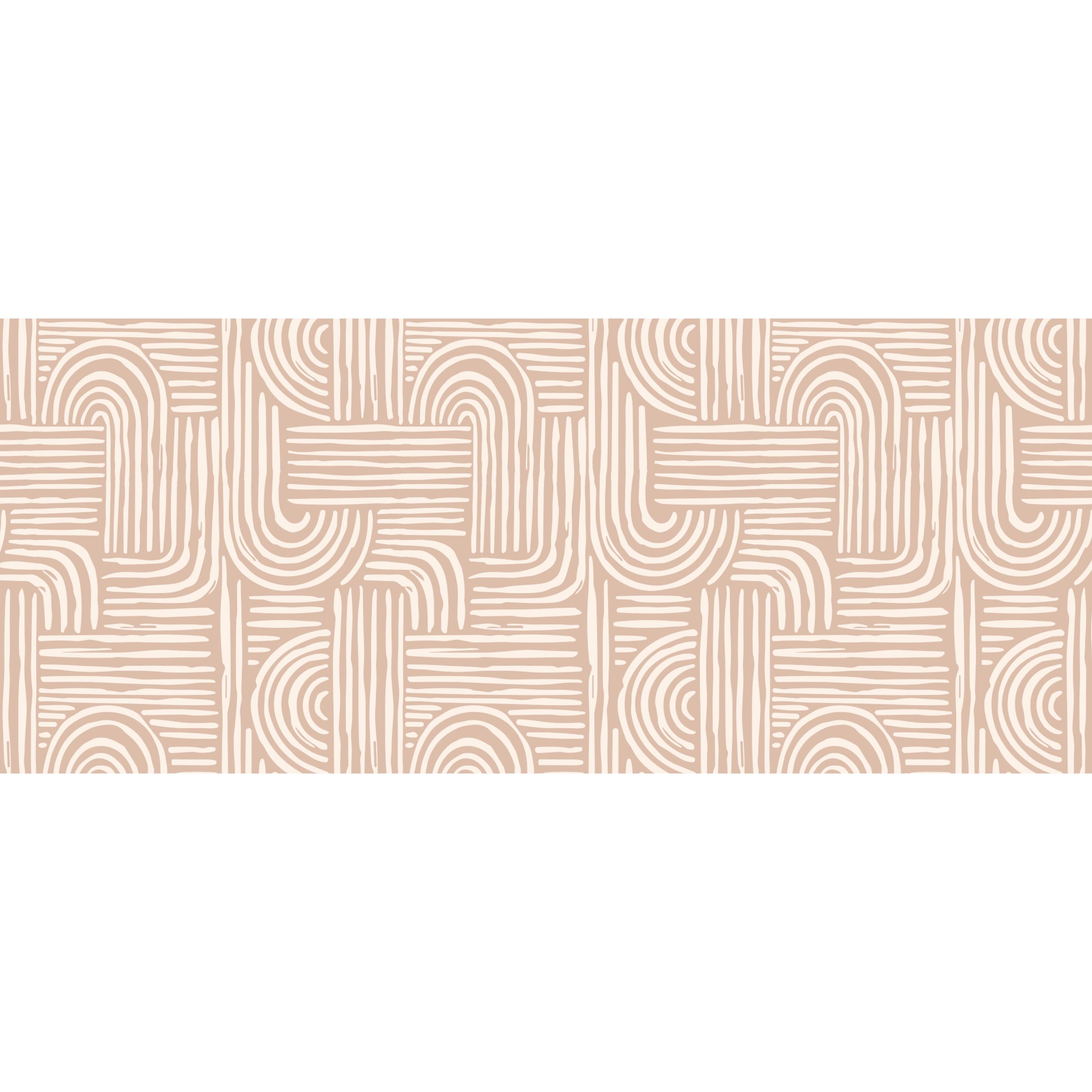 Boho Abstract floor runner for kitchen, hallway, and entryway