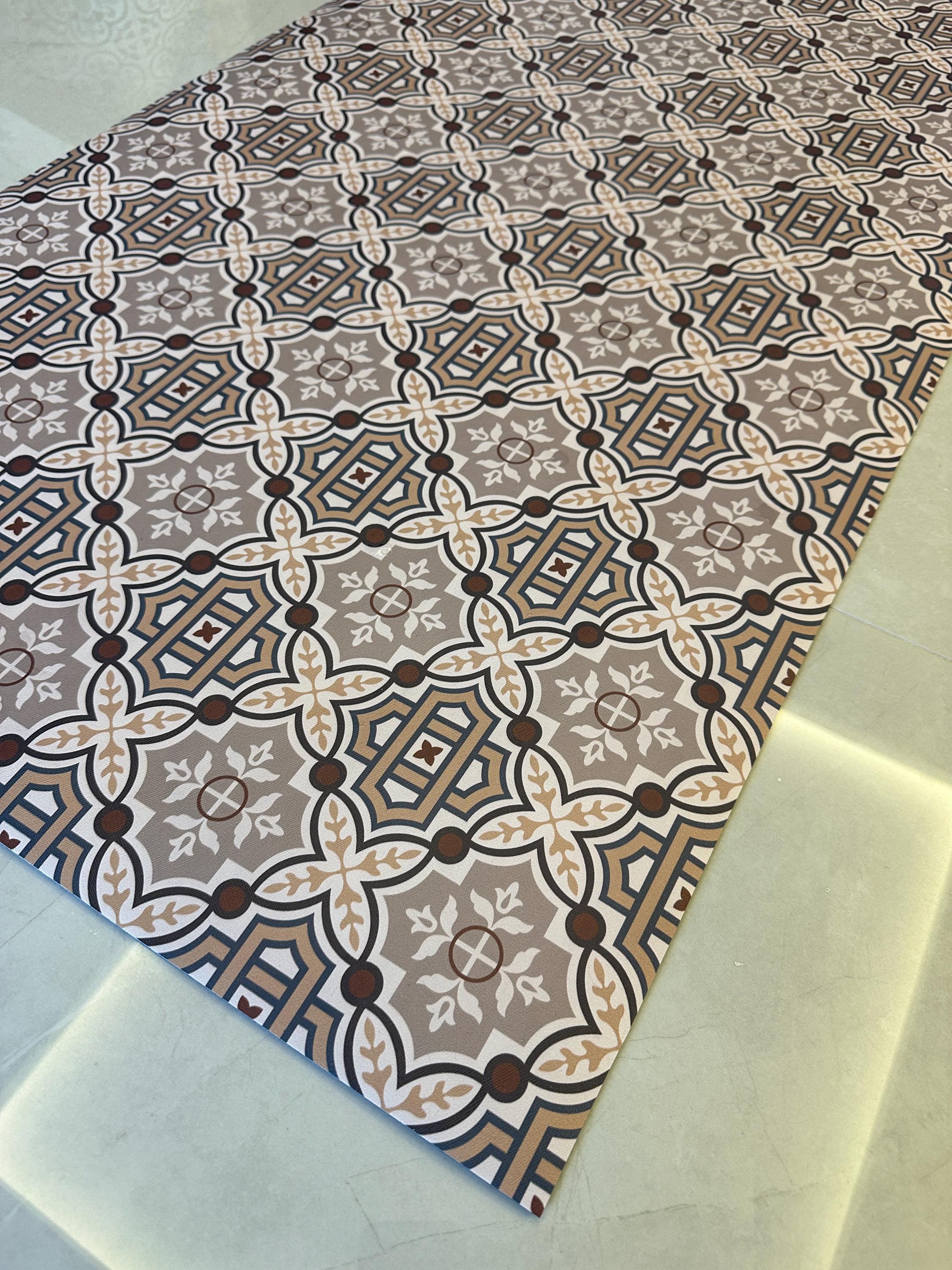 Kitchen Mat - Non-Slip Rug - Rustic Boho - Hallway and Entryway Rug