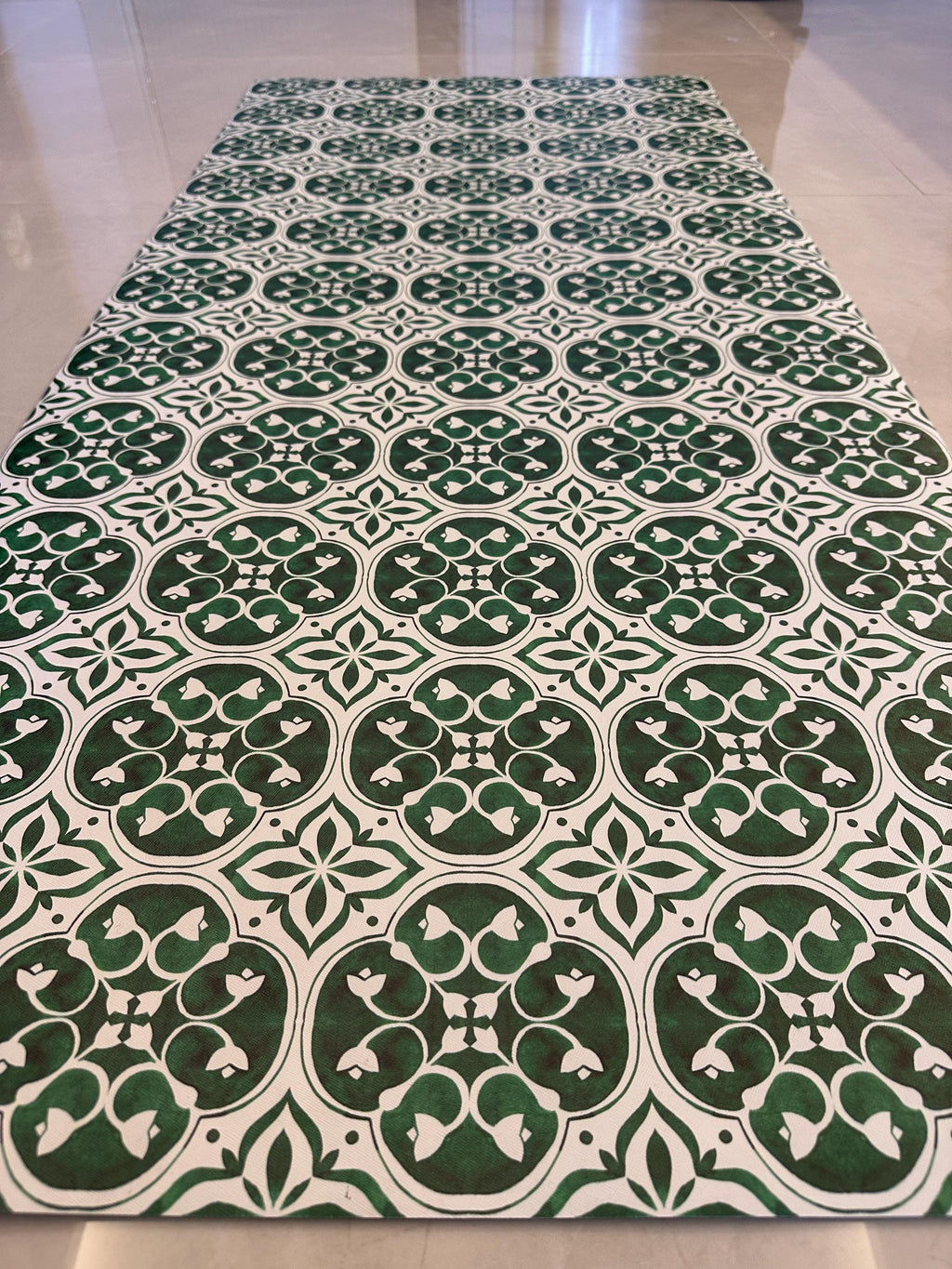 Vinly Mat, Kitchen Mat Floor Decor, Non-Slip Vinyl Runner, Hallway Rug