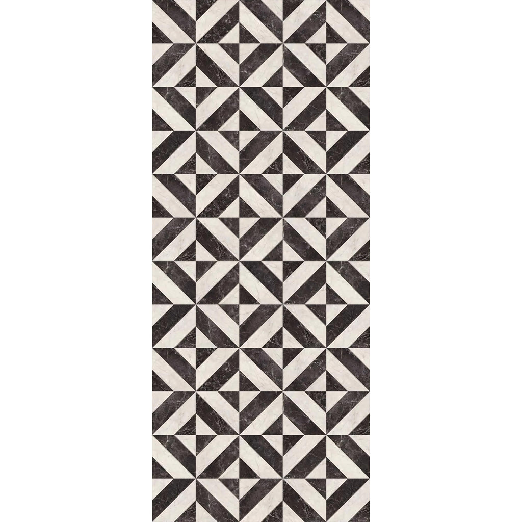 Modern Mosaic Kitchen Runner – Wipeable Non-Slip Mat for kitchen sink and laundry room