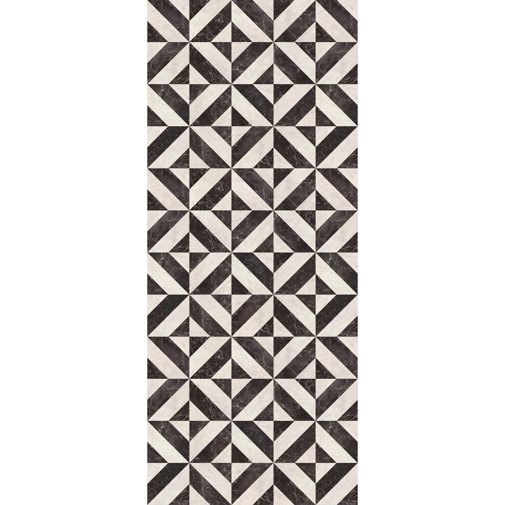 Modern Mosaic Kitchen Runner – Wipeable Non-Slip Mat for kitchen sink and laundry room