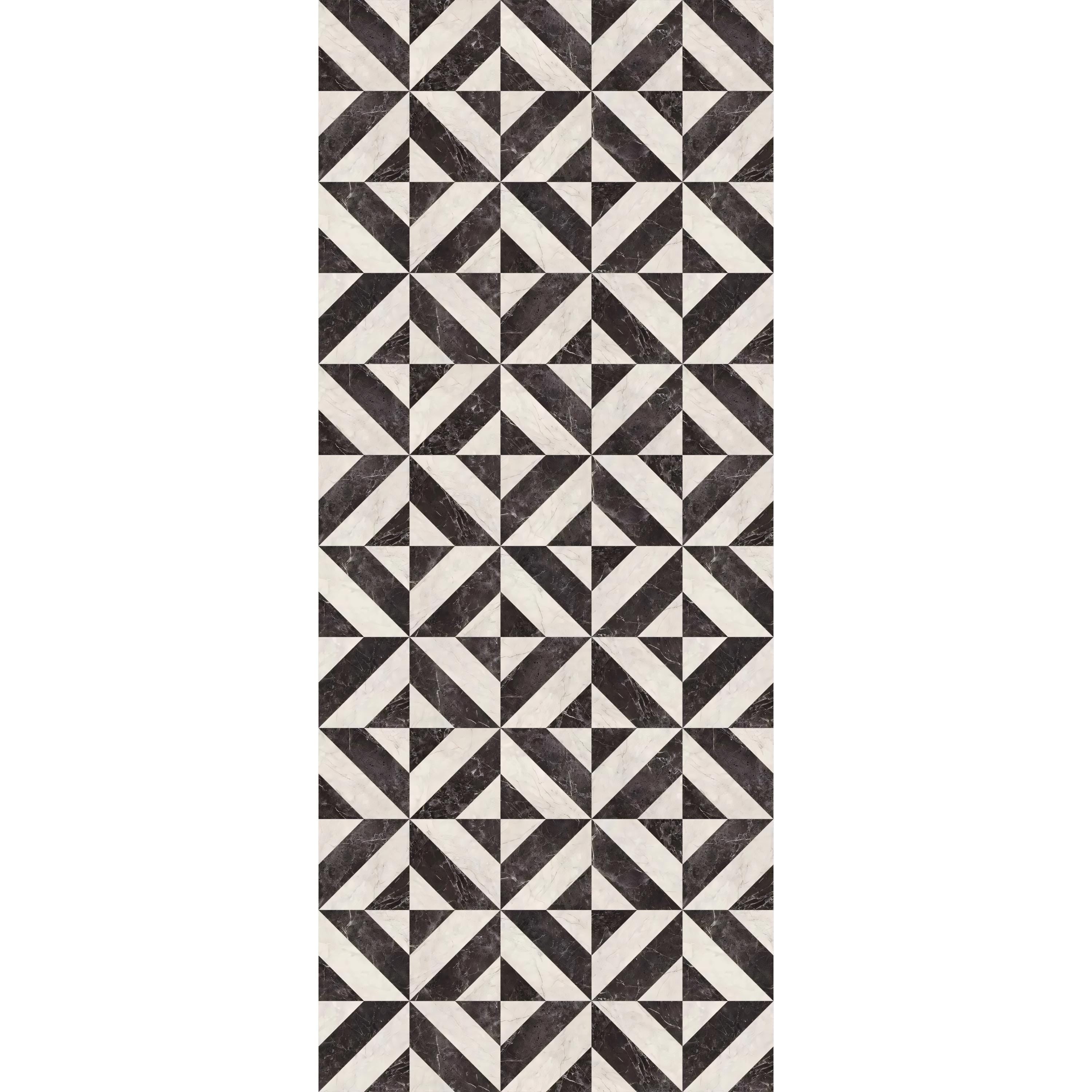 Modern Mosaic Kitchen Runner – Wipeable Non-Slip Mat for kitchen sink and laundry room