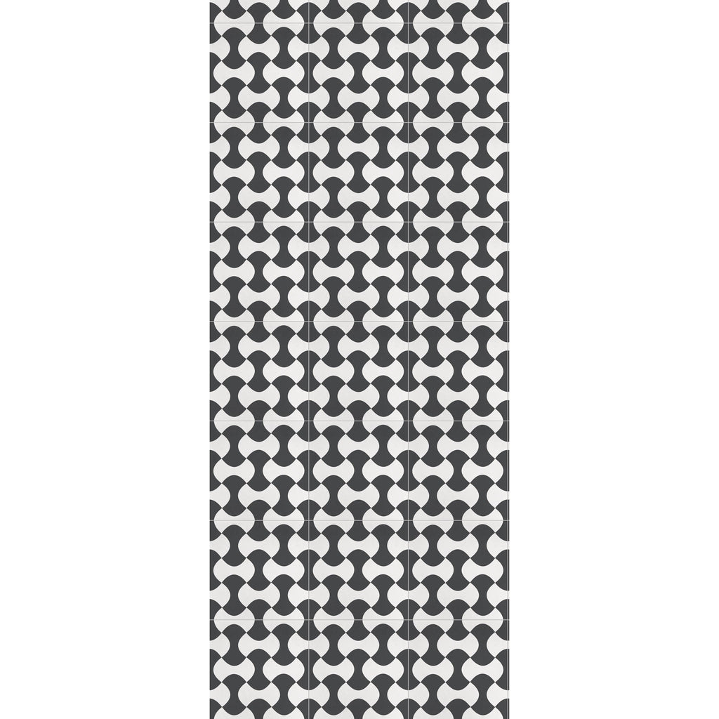 Geometric Cushioned Kitchen Runner – Wipeable Non-Slip Mat for kitchen sink and laundry room