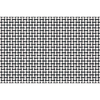 Wipeable non-slip kitchen runner with geometric cushioned design
