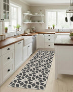 Waterproof cushioned kitchen mat for busy home floors
