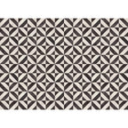 Wipeable non-slip kitchen runner with modern mosaic design
