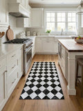 Vinyl Floor Mat, Non-Slip Marble Kitchen Runner