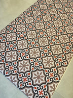 Kitchen Mat, Vintage Tile Runner, Boho Geometric Floor Rug