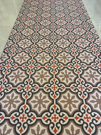 Kitchen Mat, Vintage Tile Runner, Boho Geometric Floor Rug