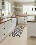 Modern Mosaic Kitchen Runner – Wipeable Non-Slip Mat for kitchen sink and laundry room