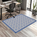 Blue Tile Office Chair Mat – Floor Protector for home office floor protection