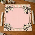 Pink Bow Mahjong Mat – Coquette Floral product detail