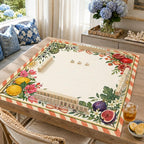 Mediterranean Mahjong Mat – Lemon Fig Pomegranate Botanical product detail
