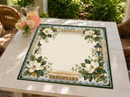 Magnolia Mahjong Mat – Blue Bow Garden Lantern product detail