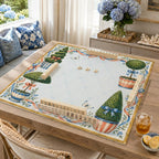 Preppy Mahjong Mat – Topiary Ribbon Garden Party product detail