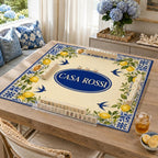 Personalized Italian Lemon Tile Mahjong Mat – Family Name product detail