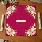 Personalized Fuchsia Rose Bow Mahjong Mat product detail