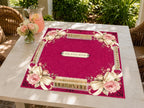 Personalized Fuchsia Rose Bow Mahjong Mat product detail