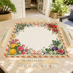 Mediterranean Mahjong Mat – Lemon Fig Pomegranate Botanical product detail