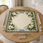 Magnolia Mahjong Mat – Blue Bow Garden Lantern product detail