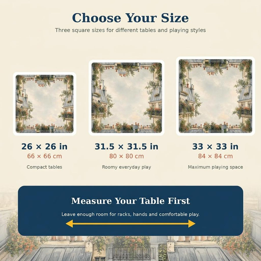 Parisian Mahjong Mat – French Apartment Vegan Leather product detail